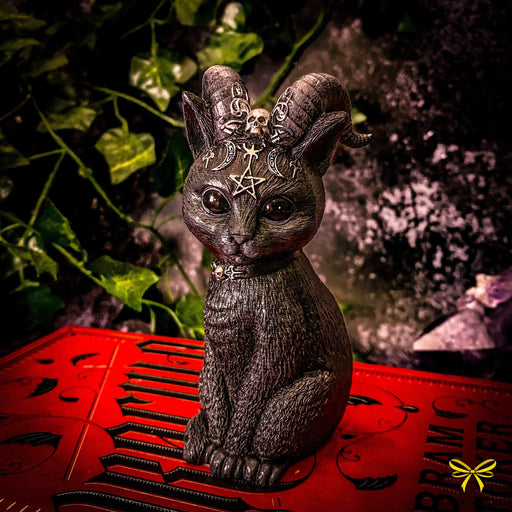 Nemesis Now Cat Figurine Pawzuph Horned Occult Cat Figurine B5148R0