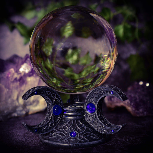 Nemesis Now Crystal Ball Triple Moon Crystal Ball and Stand B1046C4 + NOW7101