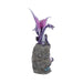 Nemesis Now Dragon Figurine Amethyst Custodian Fantasy Purple Dragon Sitting On A Geode u4498n9