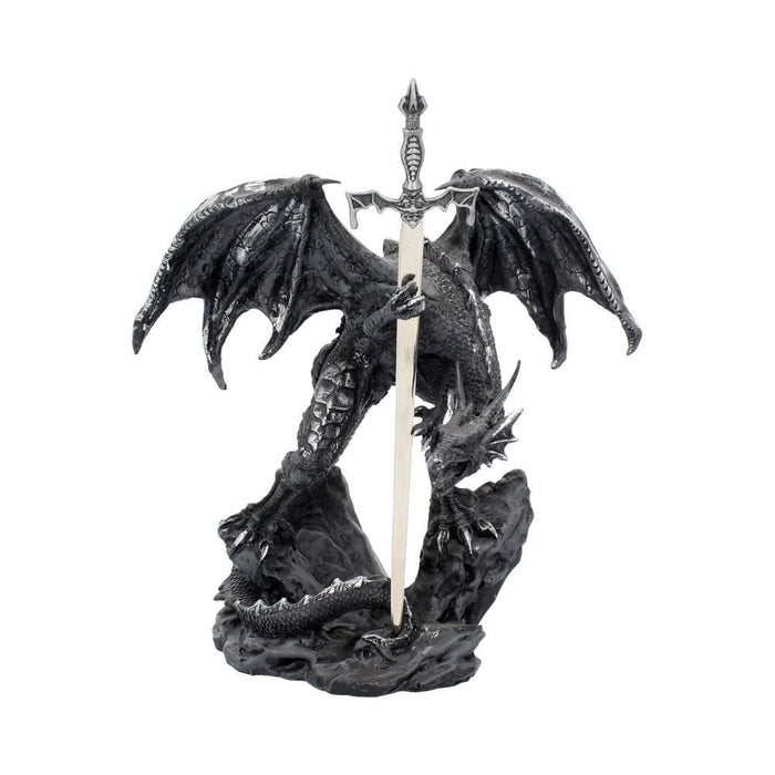 Nemesis Now Dragon Figurine Black Dragon Sword Letter Opener Figurine AL50255