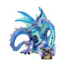 Nemesis Now Dragon Figurine Piasa Sky Blue and Violet Small Fantasy Dragon Figurine NEM5695