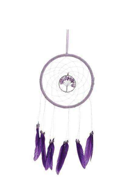 Nemesis Now Dreamcatcher Lilac Tree of Life Dreamcatcher With Purple Feathers D4638N9