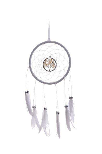NEMESIS NOW Dreamcatcher Tree Of Life White Dreamcatcher With White Feathers D4637N9