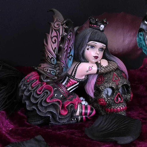 Nemesis Now Fairy Figurine Lolita Little Shadows Figurine Gothic Fairy and Sugar Skull Ornament B2771G6