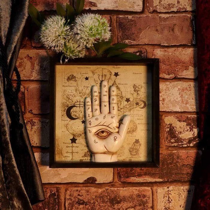 Nemesis Now Hanging Plaque Palmistry Companion Framed Chiromancy Wall Mounted Art U5464T1