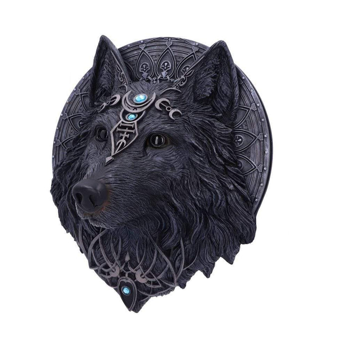 Nemesis Now Hanging Plaque Wolf Moon Dark Gothic Magical Wall Hanging Plaque B5240S0