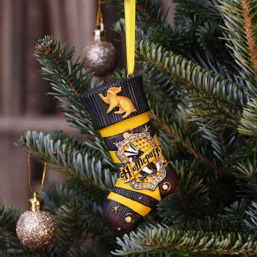 Nemesis Now Hufflepuff Stocking Harry Potter Hanging Ornament B5619t1