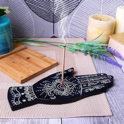 Nemesis Now Incense Stick Holder Hamsa Hand Incense Stick Holder U4784P9