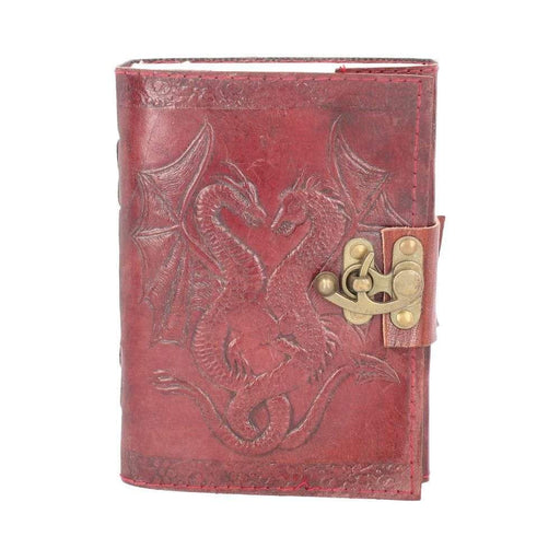 Nemesis Now Journal Double Dragon Leather Embossed Journal with Catch D1023C4