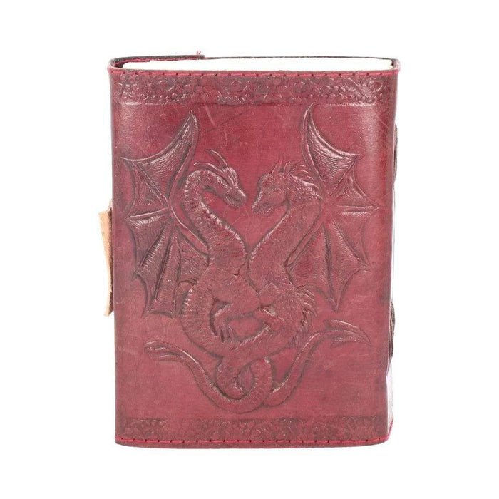 Nemesis Now Journal Double Dragon Leather Embossed Journal with Catch D1023C4