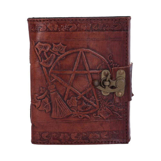 Nemesis Now Journal Pentagram Leather Emboss Journal with catch D1021C4