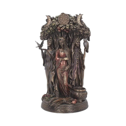 Nemesis Now Ornament Maiden, Mother Crone Bronzed Triple Moon Figurine H3151H7
