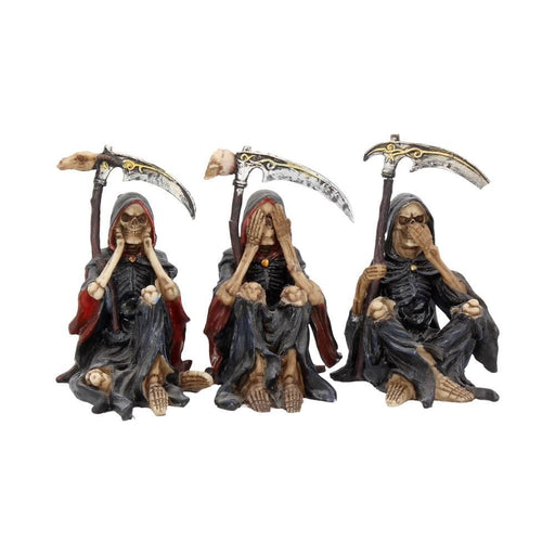 Nemesis Now Ornament Something Wicked Set of Three Wise Skeletons NEM3858