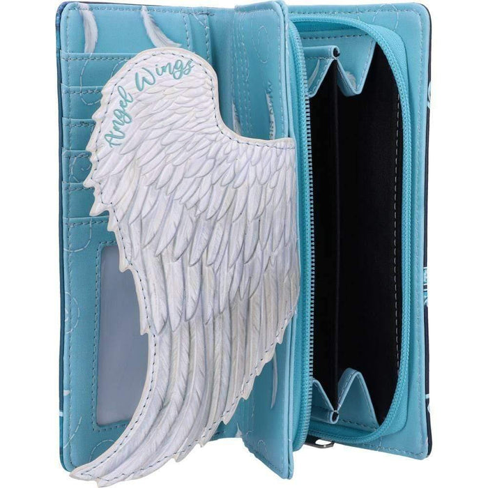 Nemesis Now Purse Angel Wings White Feather Embossed Purse B5405S0 P4