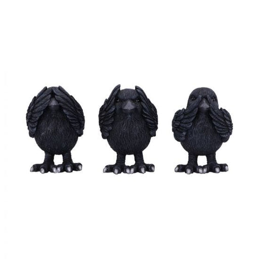 Nemesis Now raven Three Wise Ravens Figurines 8.7cm B6023V2