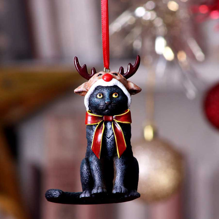 Nemesis Now Reindeer Cat Hanging Ornament B5781U1