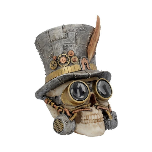 NEMESIS NOW Skull Ornament Count Archibald Steampunk Top Hat Skull U4069M8