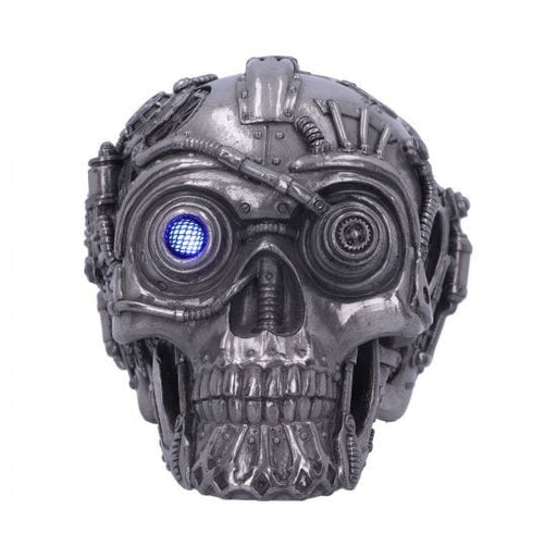 Nemesis Now Skull Ornament Cybertron Silver Skull 16.5cm D5998W2