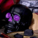 Nemesis Now Skull Ornament Geode Skull Black Purple Gothic Glitter Skull Figurine B4341M8
