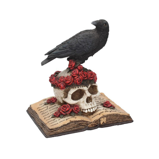 Nemesis Now Skull Ornament Heartaches Reflection Raven Figurine Skull Rose Valentine Ornament C0748C4