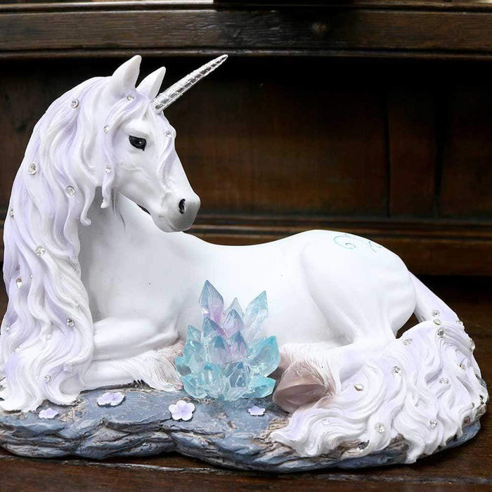Nemesis Now Unicorn Figurine Jewelled Tranquility White Unicorn and Crystal Ornament B2832H7