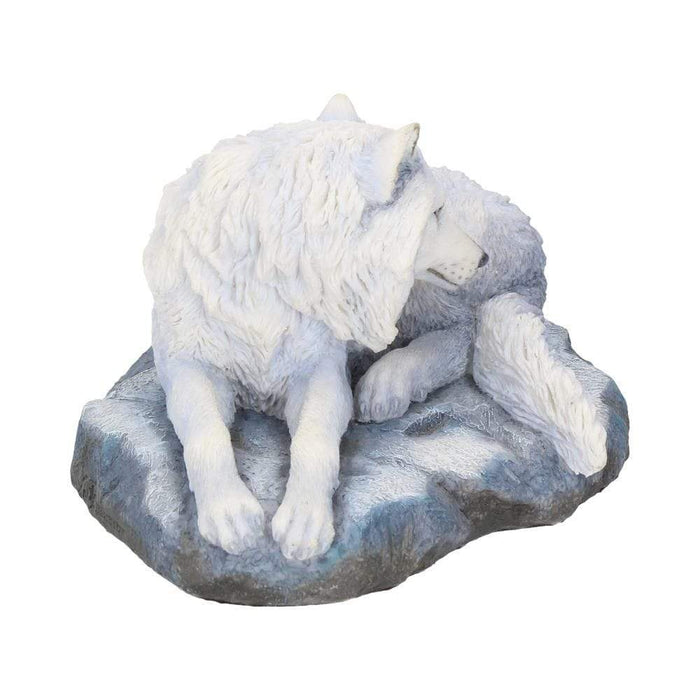 Nemesis Now Wolf Figurine Guardian of the North Snowy Wolf Figurine by Lisa Parker B2003F6