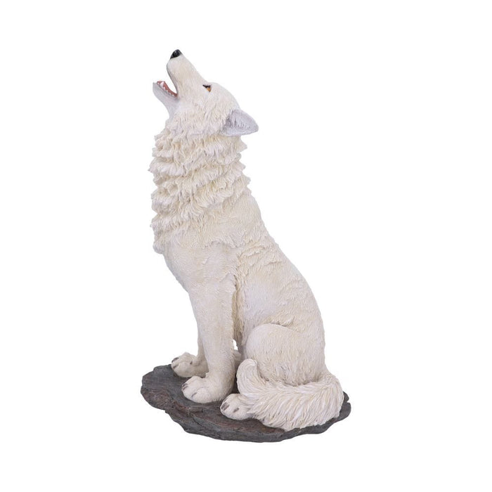 Nemesis Now Wolf Figurine Storms Cry Howling White Wolf Figure U5502T1