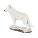 Nemesis Now Wolf Figurine Winter Spirit Standing White Wolf Ornament G0749C4