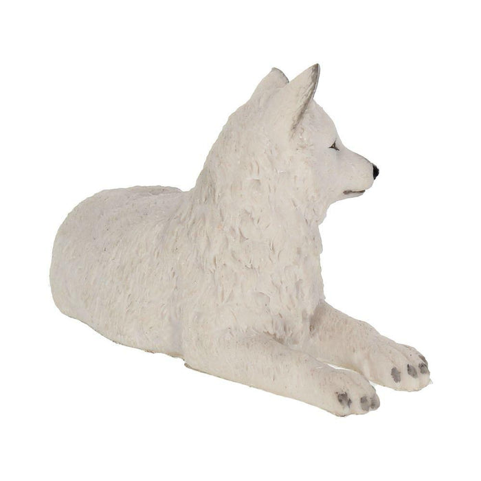 Nemesis Now Wolf Figurine Winter Wolf Pup Infant White Wolf Figure H1163D5