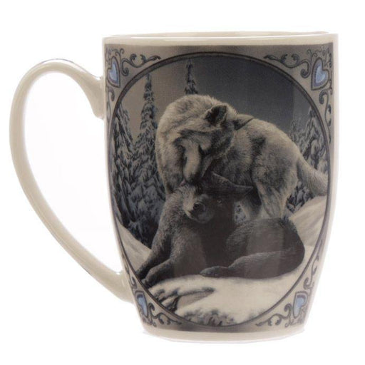 Puckator Mug Snow Kisses Wolf Design Porcelain Mug MULP43