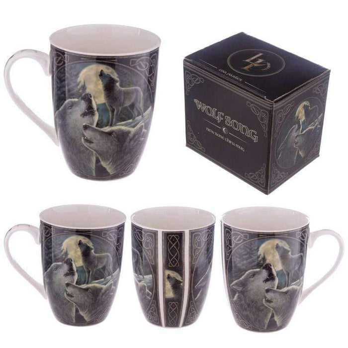 Puckator Mug Wolf Song Porcelain Mug MULP28