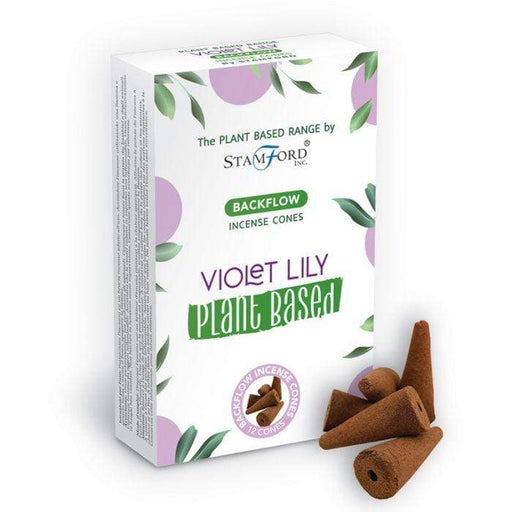 Puckator Violet lilly Stamford Backflow Vegan Incense INC750