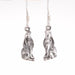 Seventh Sense Silver Jewellery Moon Gazing Hare Drop Solid 925 Sterling Silver Earrings E524
