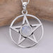 Seventh Sense Silver Jewellery Pentagram Solid 925 Sterling Silver Pendant P497