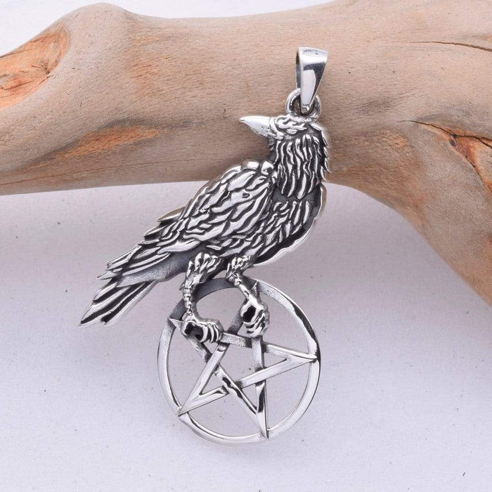 Seventh Sense Silver Jewellery Ravens Lookout Solid 925 Sterling Silver Pendant P441