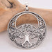 Seventh Sense Silver Jewellery Vesica Piscis Tree Of Life Solid 925 Sterling Silver Pendant P393