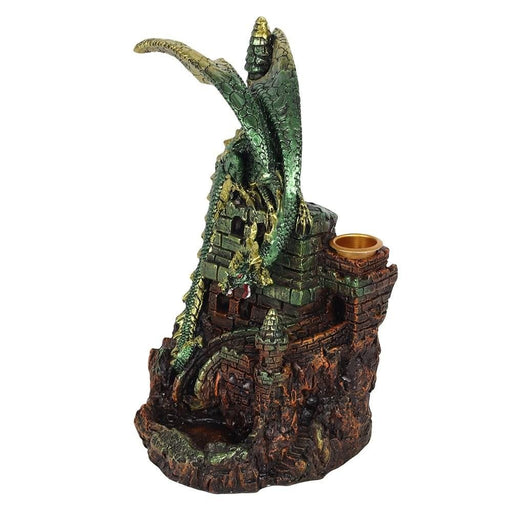 Something Different Wholesale Backflow Burner Dragon Castle Glowing Backflow Incense Cone Burner BF_23538