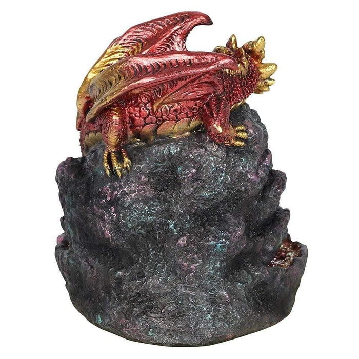 Something Different Wholesale Backflow Burner Red Dragon Backflow Incense Cone Burner with Light BF_74938