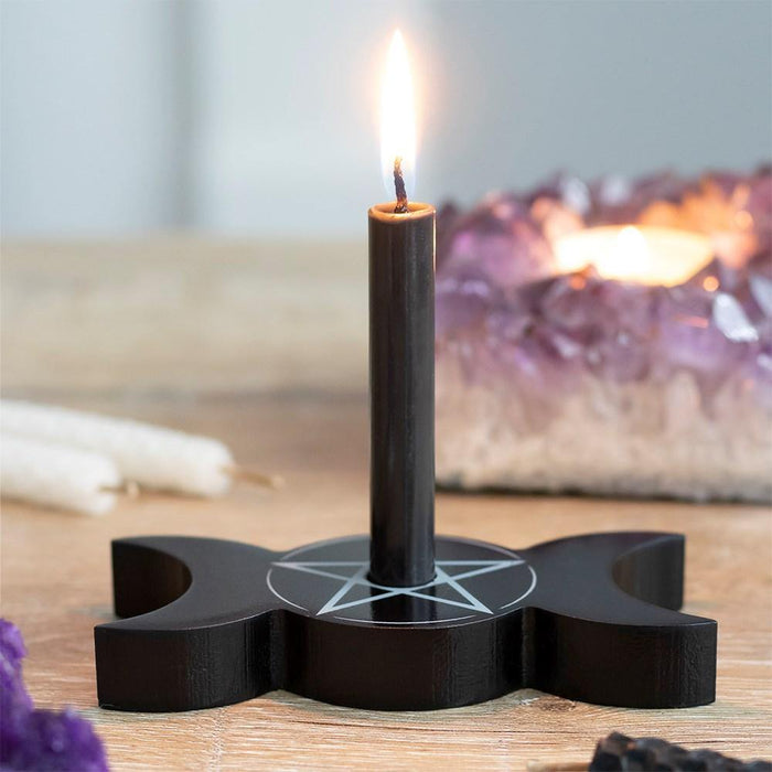 Something Different Wholesale Candle Holder Triple Moon Spell Candle Holder FI_41130