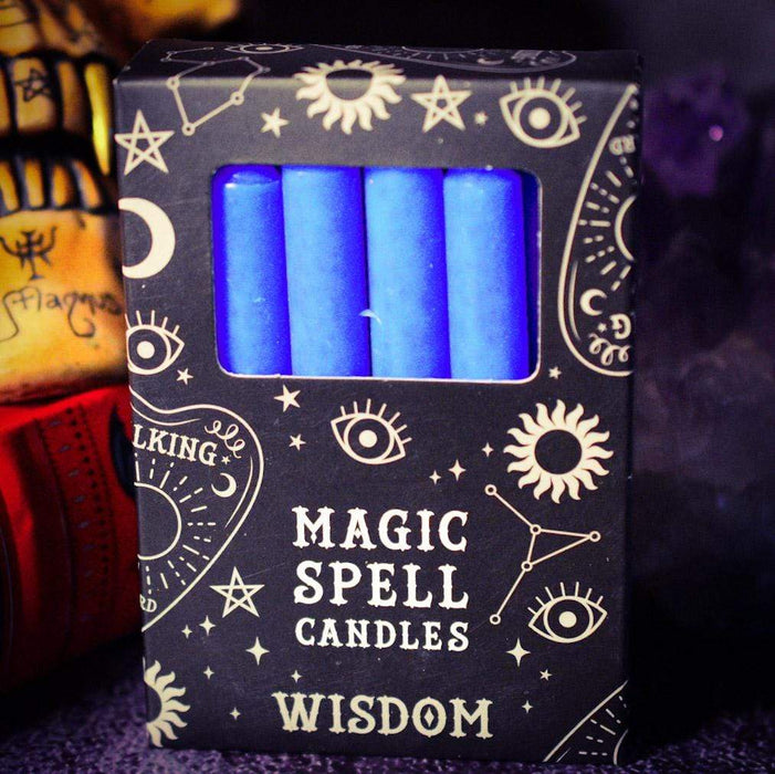 Something Different Wholesale Candles Blue Wisdom Spell Candles Pack of 12 FI_15828