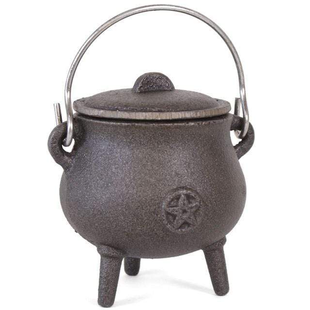 Something Different Wholesale Cauldron Cast Iron Cauldron 7cm With Pentagram CO_29002