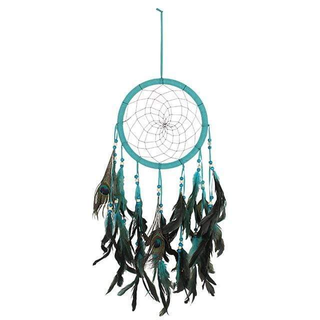 Something Different Wholesale Dreamcatcher Turquoise Peacock Feather Dreamcatcher OF_61726