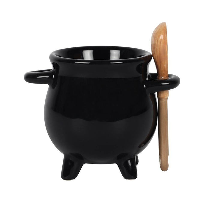Something Different Wholesale Egg Cup Cauldron Egg Cup with Broom Spoon FI_58638