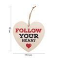 Something Different Wholesale Follow Your Heart Hanging Heart Sign HO_30924