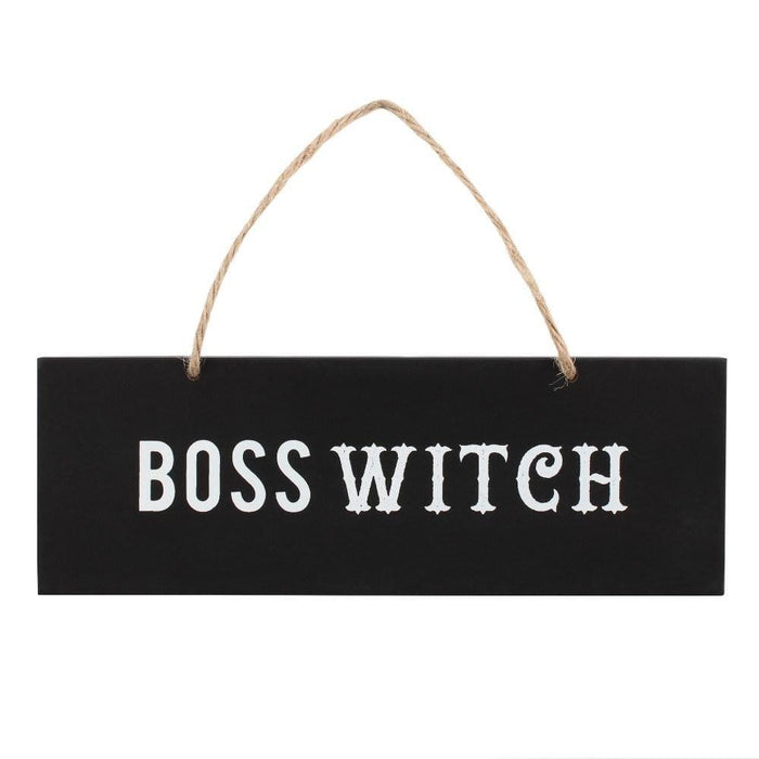 Something Different Wholesale Hanging Sign Boss Witch Wall Sign FI_52527