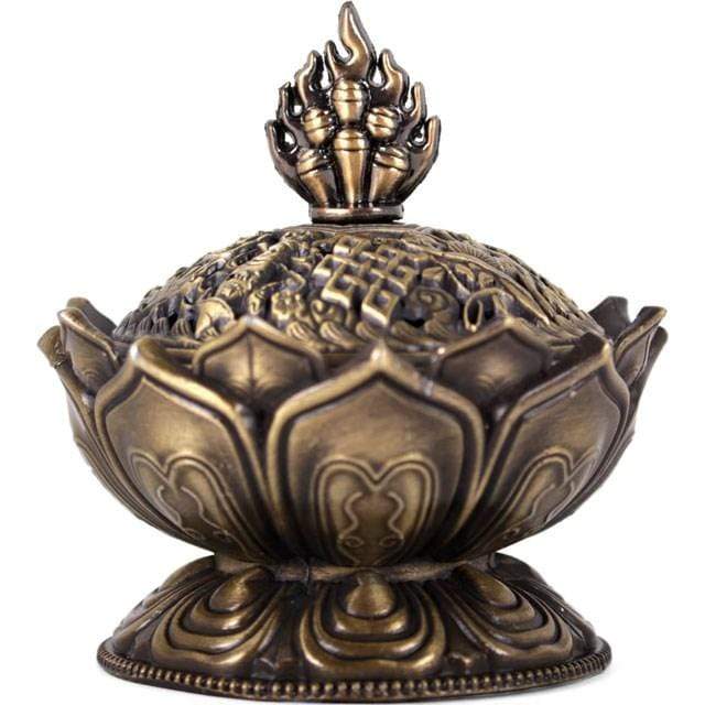 Something Different Wholesale Incense Cone Burner Metal Lotus Incense Cone Holder CH_03724