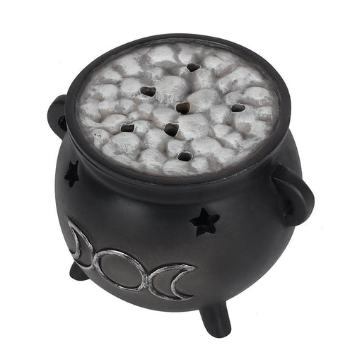 Something Different Wholesale Incense Stick Holder Triple Moon Cauldron Incense Cone Holder FI-45538