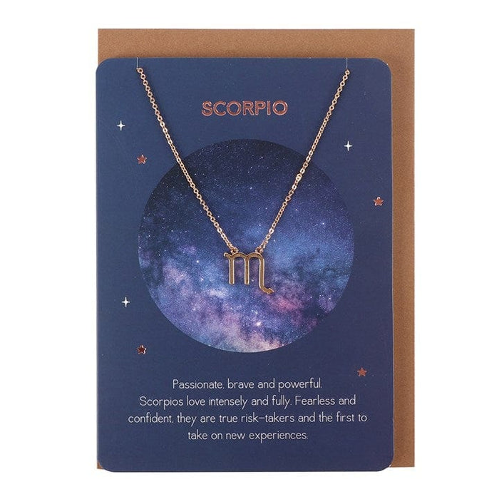 Something Different Wholesale Jewellery Scorpio Zodiac Necklace Card ST_20831