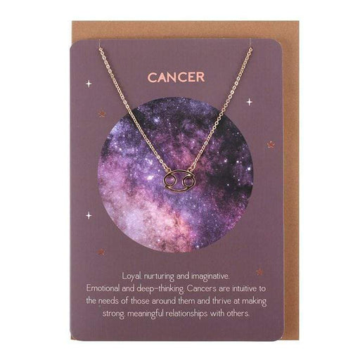 Something Different Wholesale Jewelry Cancer Zodiac Necklace Card ST_20431
