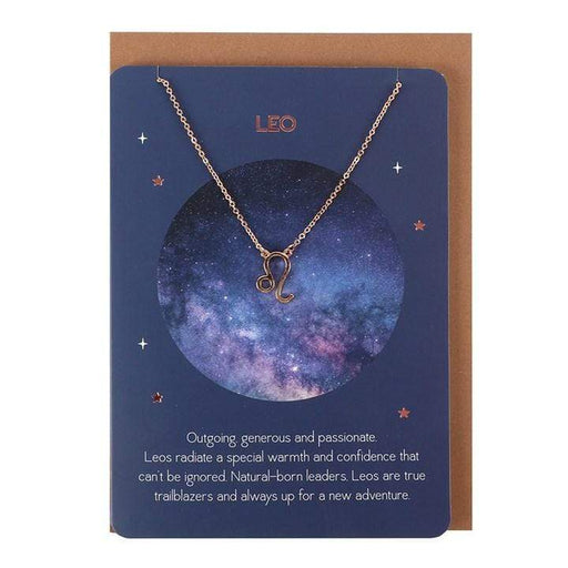 Something Different Wholesale Jewelry Leo Zodiac Necklace Card ST_20531